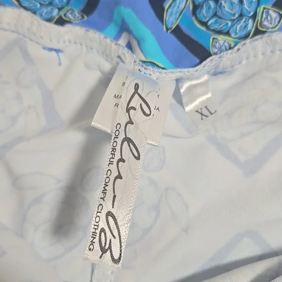 LULU B Blue Turtles Golf Tennis Pickleball Activewear Skort Sz XL UPF50 - Picture 4 of 9